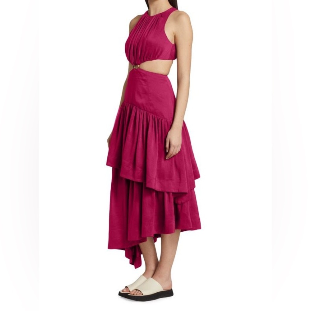 Aje Caliente Dress Fuschia size 4 NWT